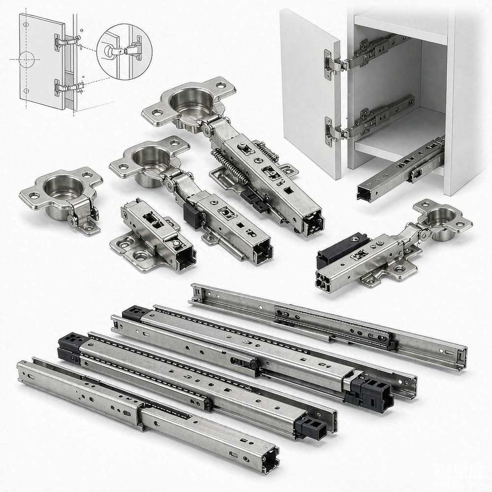 家具五金箱体连接与导轨系统（海蒂诗 Hettich）